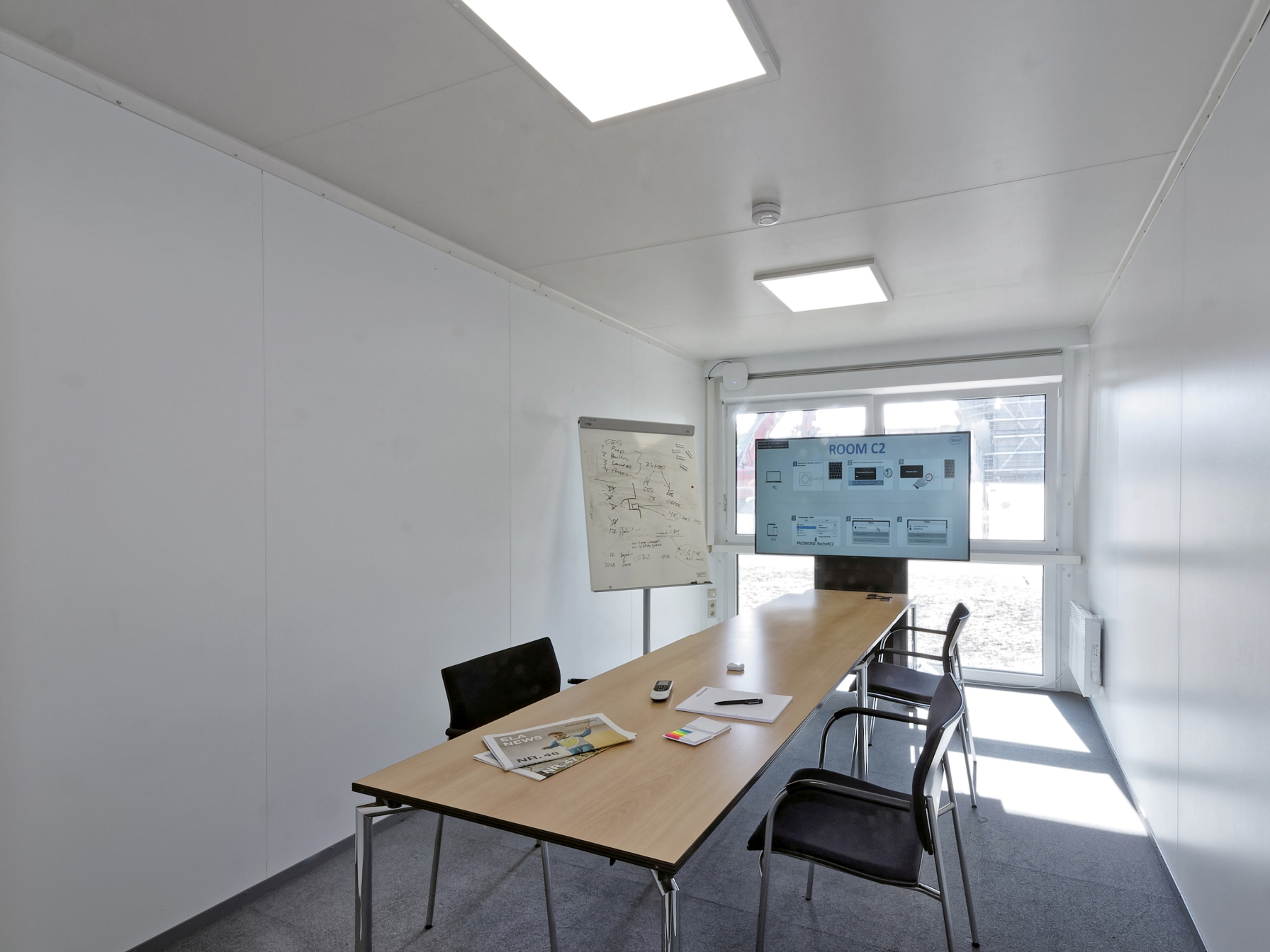 The functional meeting rooms on the ground floor of the ELA facility were ready for immediate occupancy.