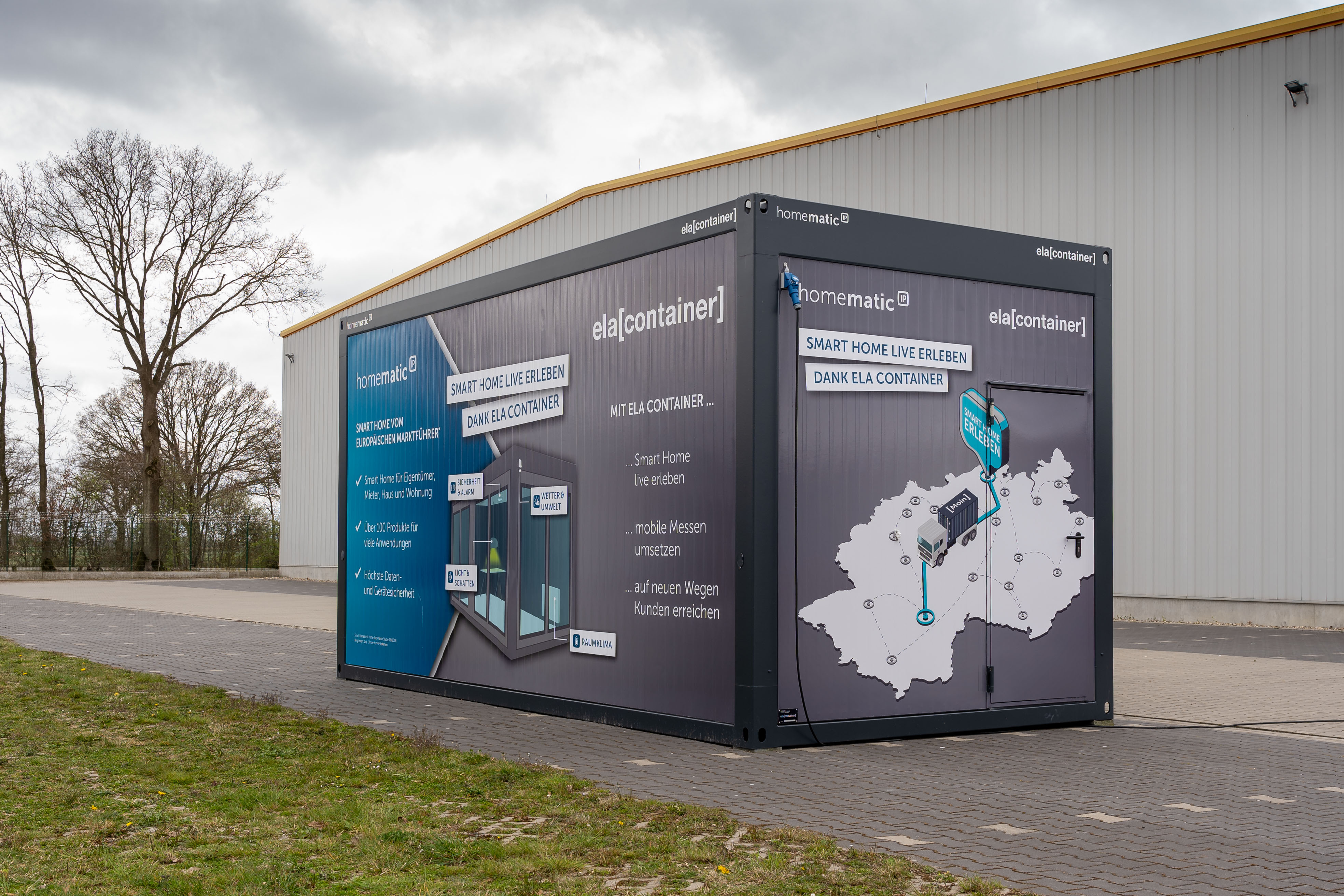 ELA exhibition container as mobile showroom