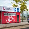ELA bicycle container with terrace at Dresden Airport