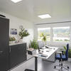 The offices create a bright and pleasant working atmosphere